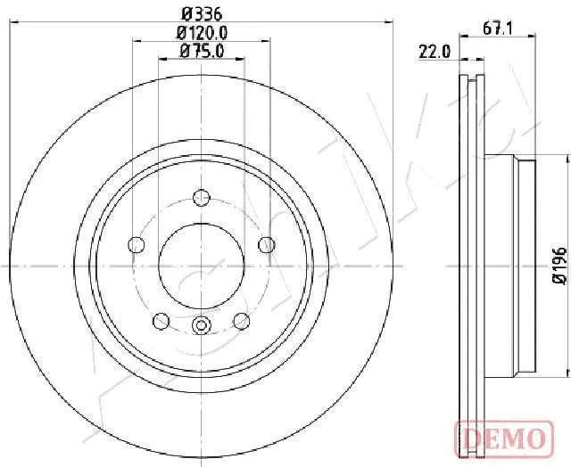 Brake Disc (61-00-0114C)