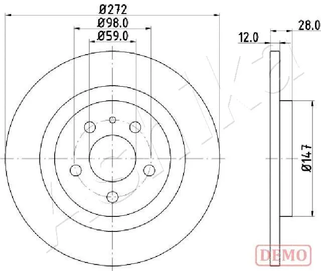 Brake Disc (61-00-0606C)
