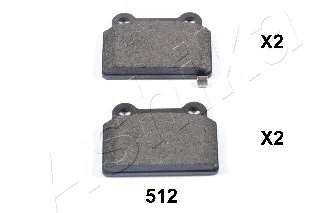 Brake Pad Set, disc brake (51-05-512)