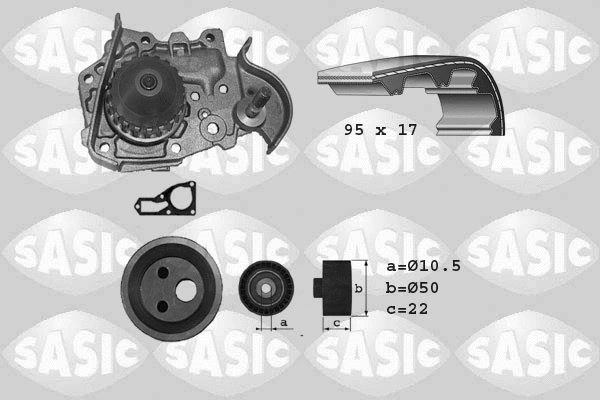 Water Pump & Timing Belt Kit (3904006)