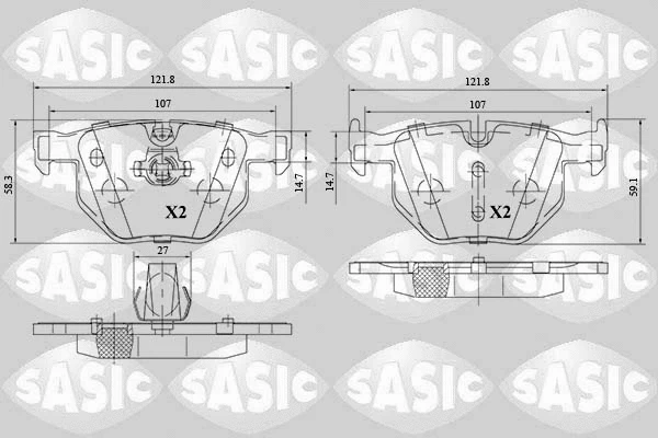 Brake Pad Set, disc brake (6216152)