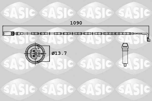 Warning Contact, brake pad wear (6236001)