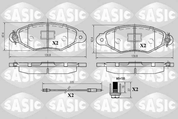 Brake Pad Set, disc brake (6214012)