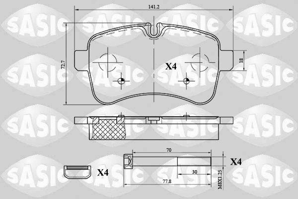 Brake Pad Set, disc brake (6216038)