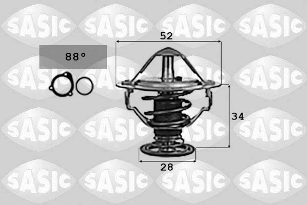 Thermostat, coolant (9000714)
