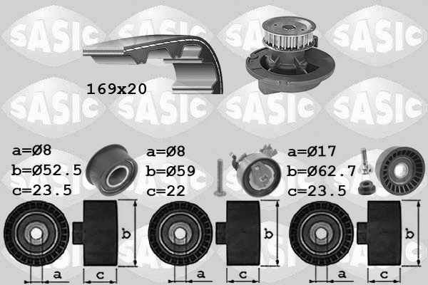 Water Pump & Timing Belt Kit (3906099)