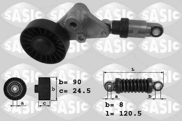 Belt Tensioner, V-ribbed belt (1626154)