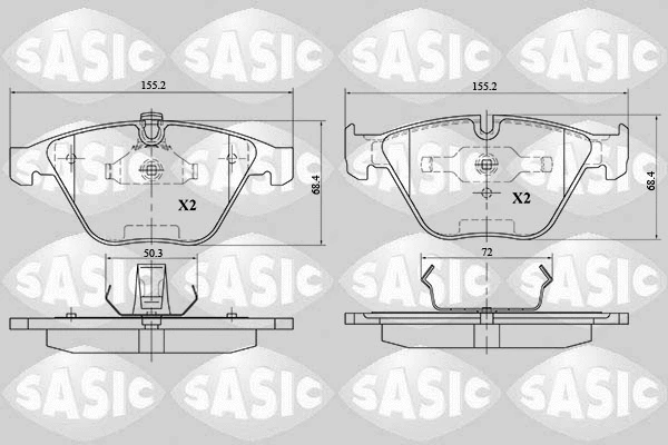 Brake Pad Set, disc brake (6216104)