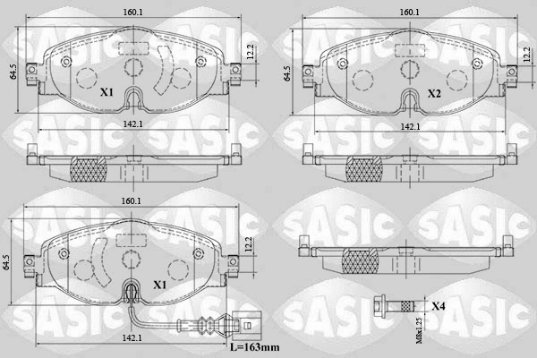 Brake Pad Set, disc brake (6216154)