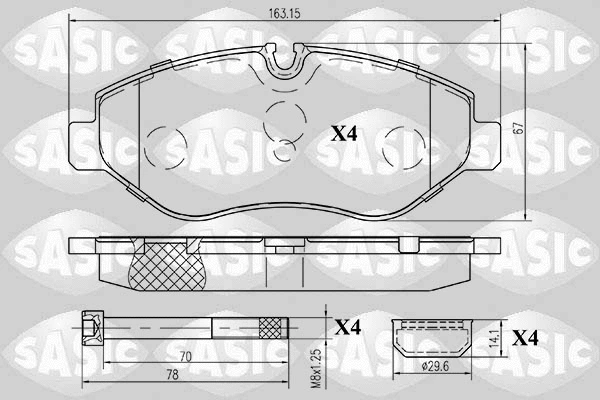 Brake Pad Set, disc brake (6216022)