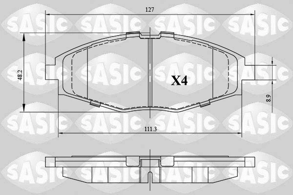 Brake Pad Set, disc brake (6216124)