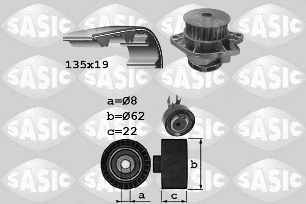 Water Pump & Timing Belt Kit (3906088)