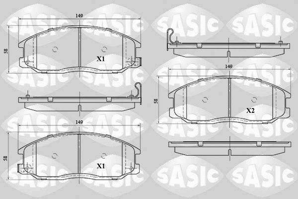 Brake Pad Set, disc brake (6216093)