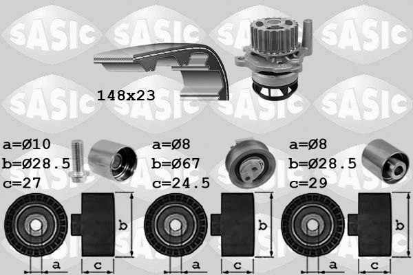 Water Pump & Timing Belt Kit (3906057)