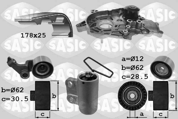 Water Pump & Timing Belt Kit (3906094)