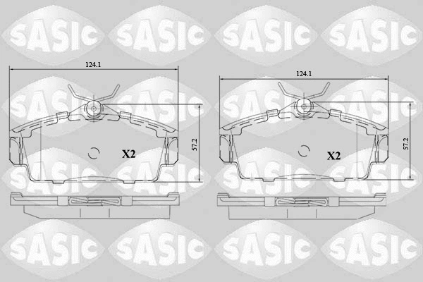 Brake Pad Set, disc brake (6216117)
