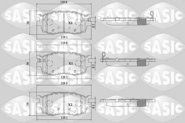 Brake Pad Set, disc brake (6216198)