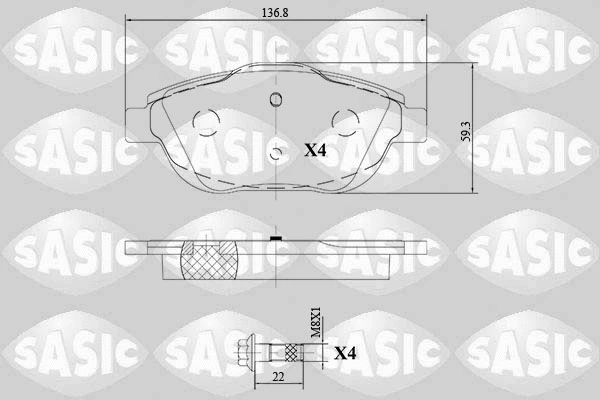 Brake Pad Set, disc brake (6210078)
