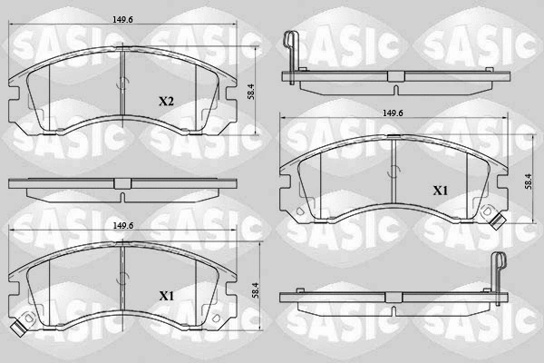 Brake Pad Set, disc brake (6210059)