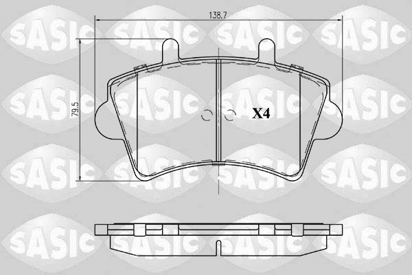Brake Pad Set, disc brake (6214015)