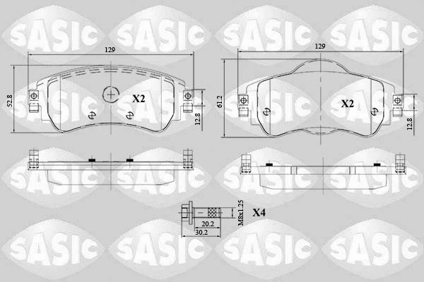 Brake Pad Set, disc brake (6210066)