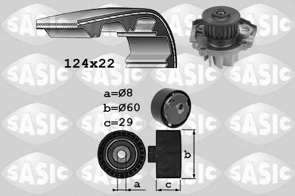 Water Pump & Timing Belt Kit (3906037)