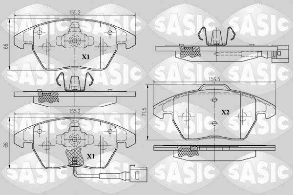 Brake Pad Set, disc brake (6216004)