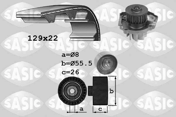 Water Pump & Timing Belt Kit (3906041)