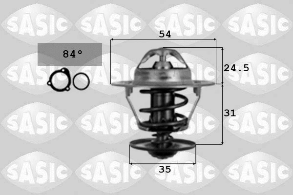 Thermostat, coolant (9000393)