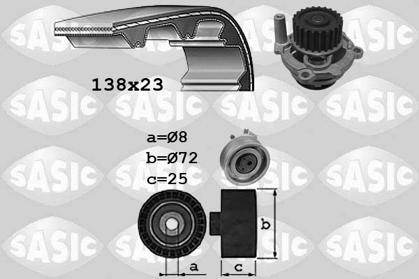 Water Pump & Timing Belt Kit (3906070)