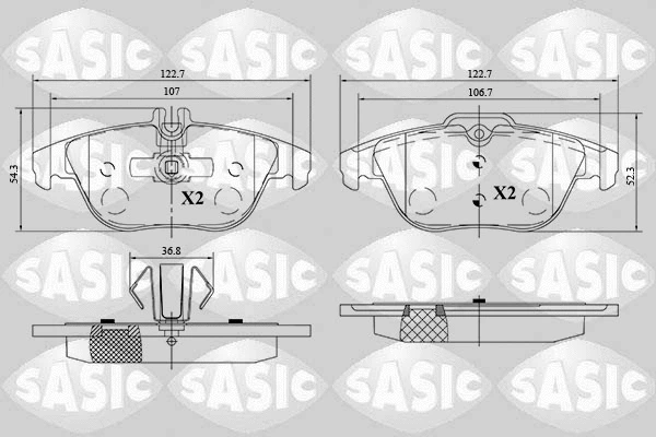 Brake Pad Set, disc brake (6216185)