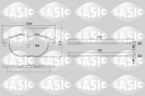 Brake Pad Set, disc brake (6210068)
