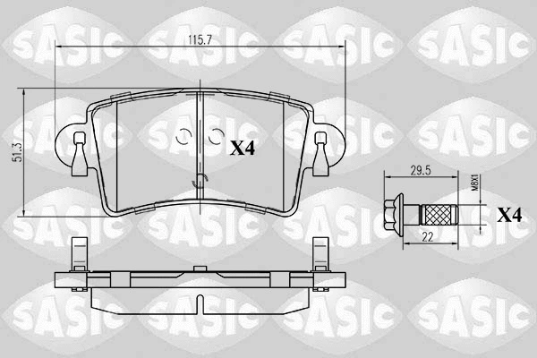 Brake Pad Set, disc brake (6214013)