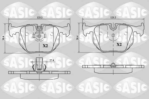 Brake Pad Set, disc brake (6216054)