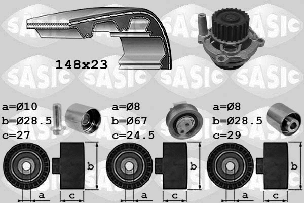Water Pump & Timing Belt Kit (3906055)