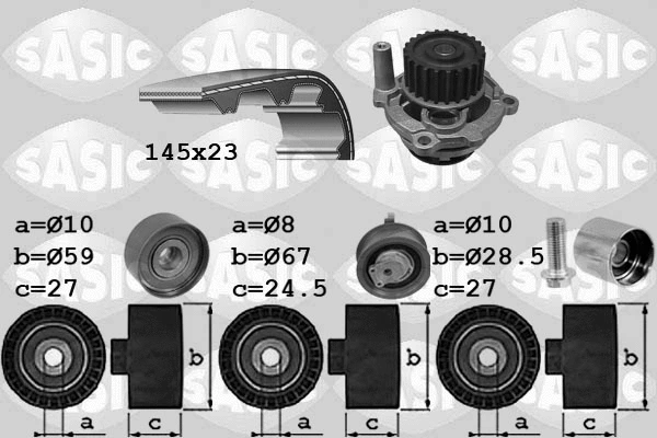 Water Pump & Timing Belt Kit (3906068)