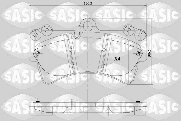 Brake Pad Set, disc brake (6216131)