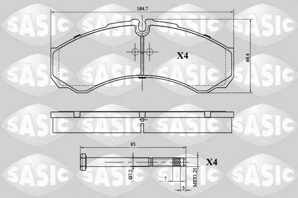 Brake Pad Set, disc brake (6216041)