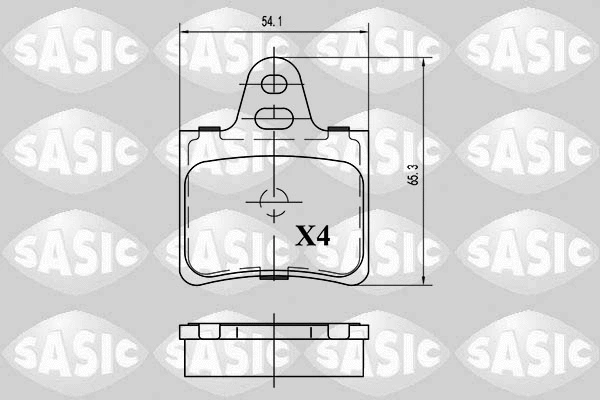 Brake Pad Set, disc brake (6210055)