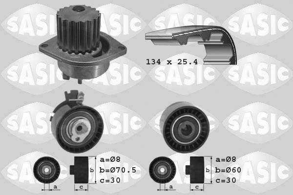 Water Pump & Timing Belt Kit (3900015)