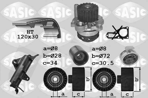 Water Pump & Timing Belt Kit (3906023)