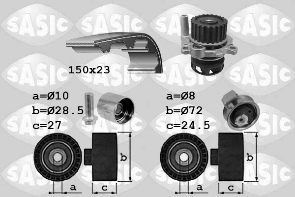 Water Pump & Timing Belt Kit (3906063)