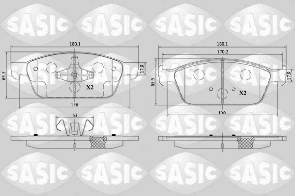 Brake Pad Set, disc brake (6216178)