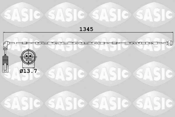 Warning Contact, brake pad wear (6236012)