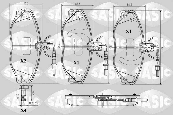 Brake Pad Set, disc brake (6210005)