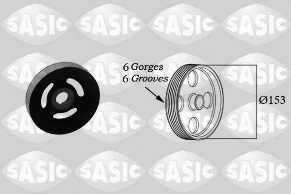 Belt Pulley, crankshaft (2150004)