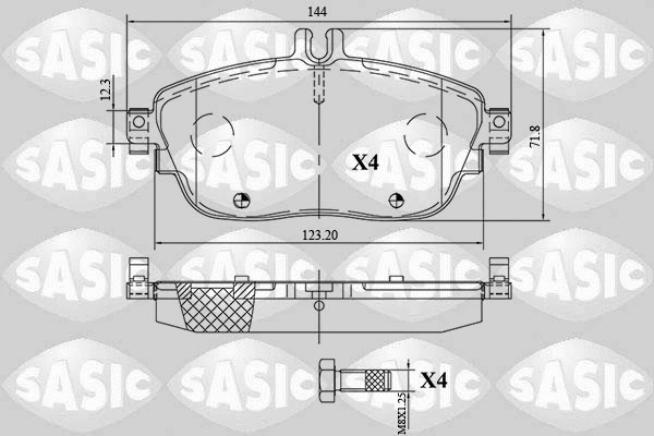 Brake Pad Set, disc brake (6216158)