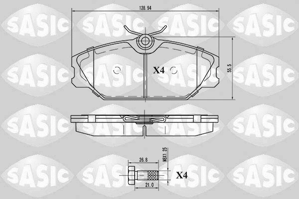 Brake Pad Set, disc brake (6214008)