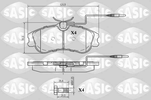 Brake Pad Set, disc brake (6210007)