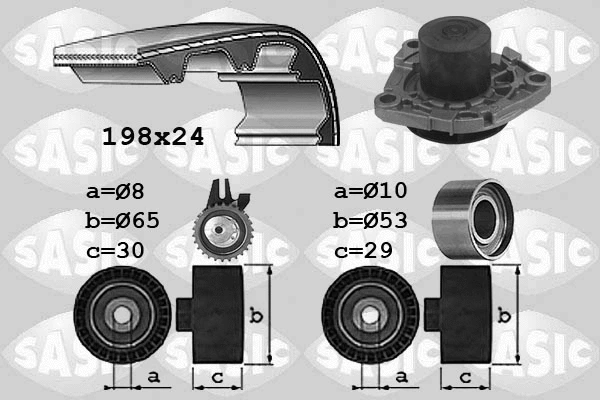 Water Pump & Timing Belt Kit (3906031)